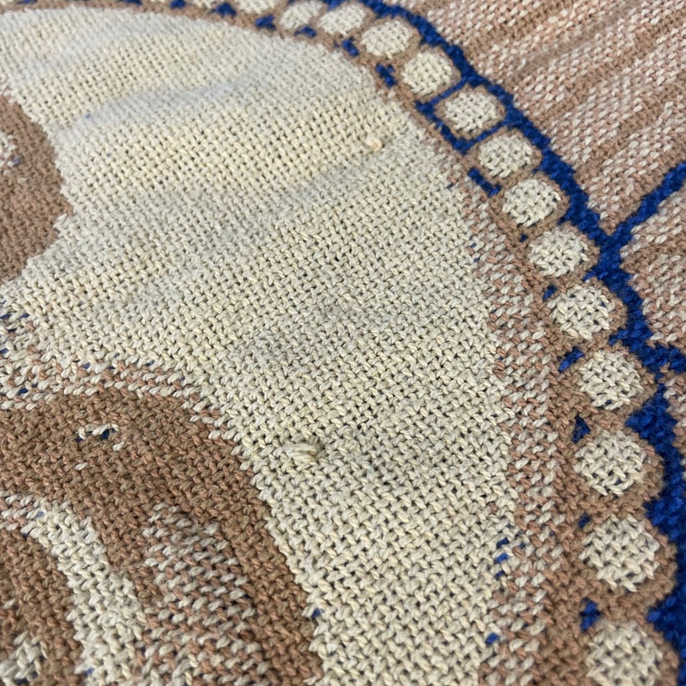 Celestial Blanket Sun Moon Stars Woven Throw FLAWS Hippie Boho Bohemian Witchy - Picture 11 of 16